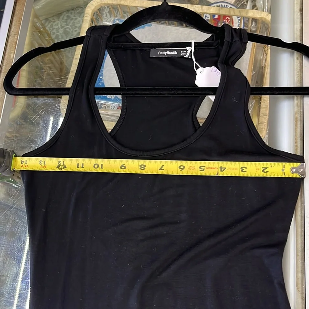 PattyBoutik Black and Cream Halter‎ Maxi Sundress - Picture 10 of 10